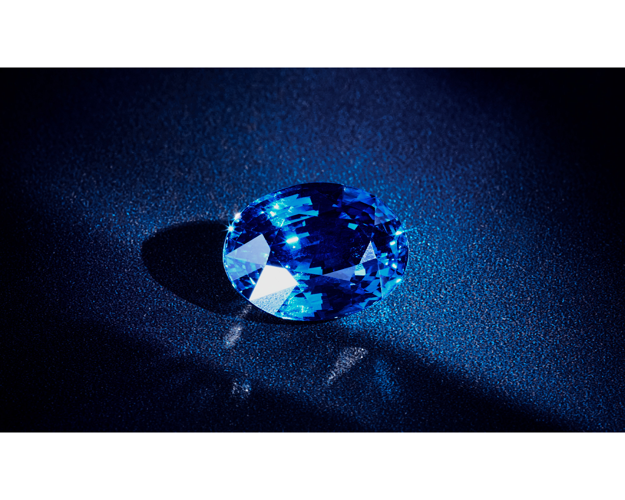A Garrard bespoke high jewellery service sapphire oval gemstone