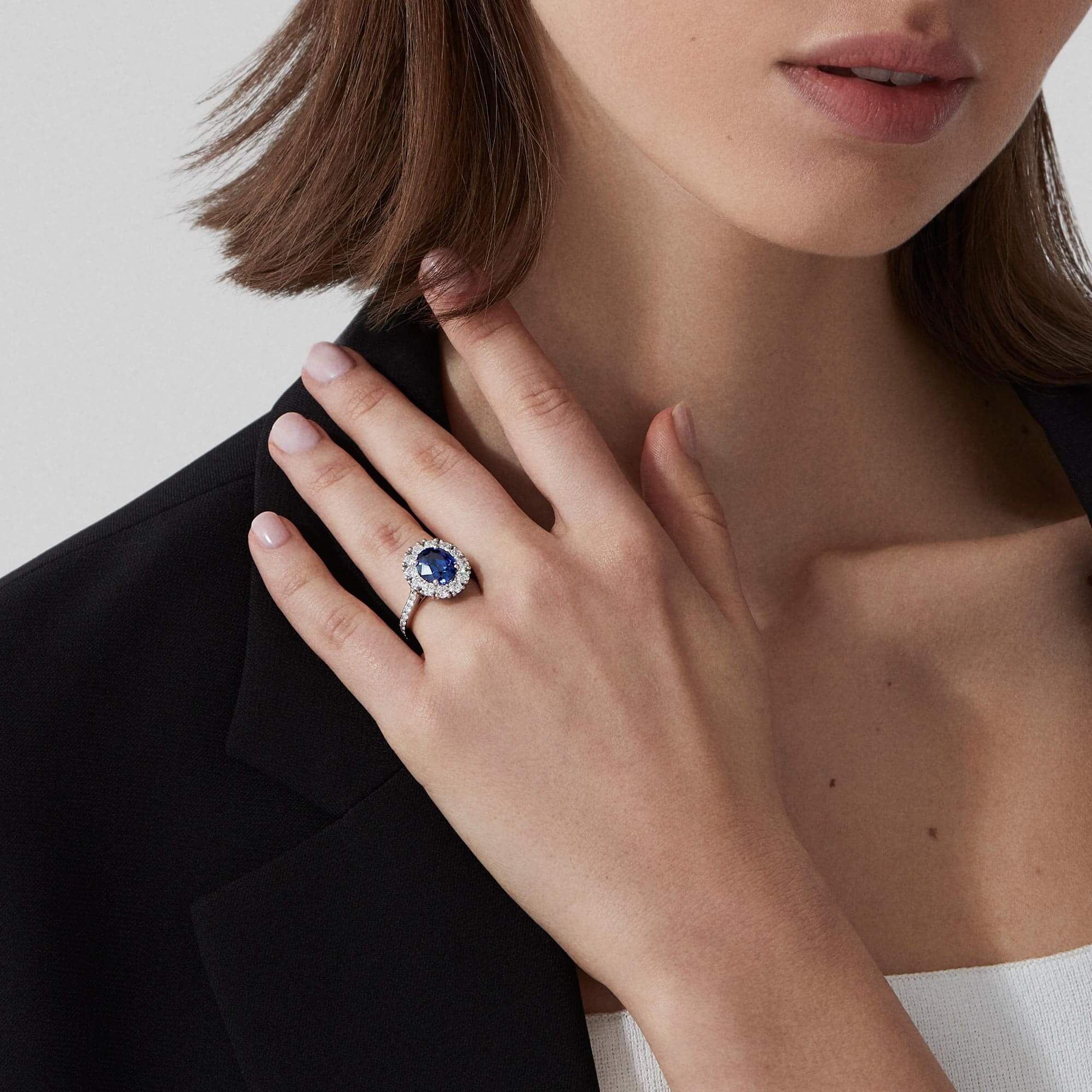 Garrard collection jewellery curated shop blue model