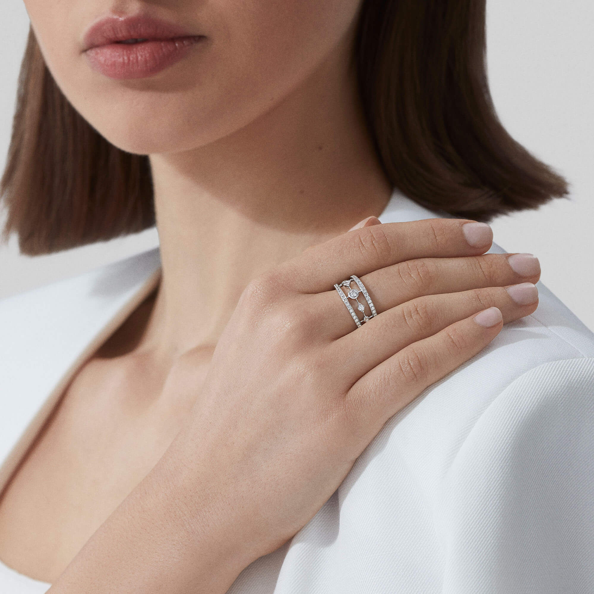 Garrard collection jewellery curated shop eternity band wedding ring model