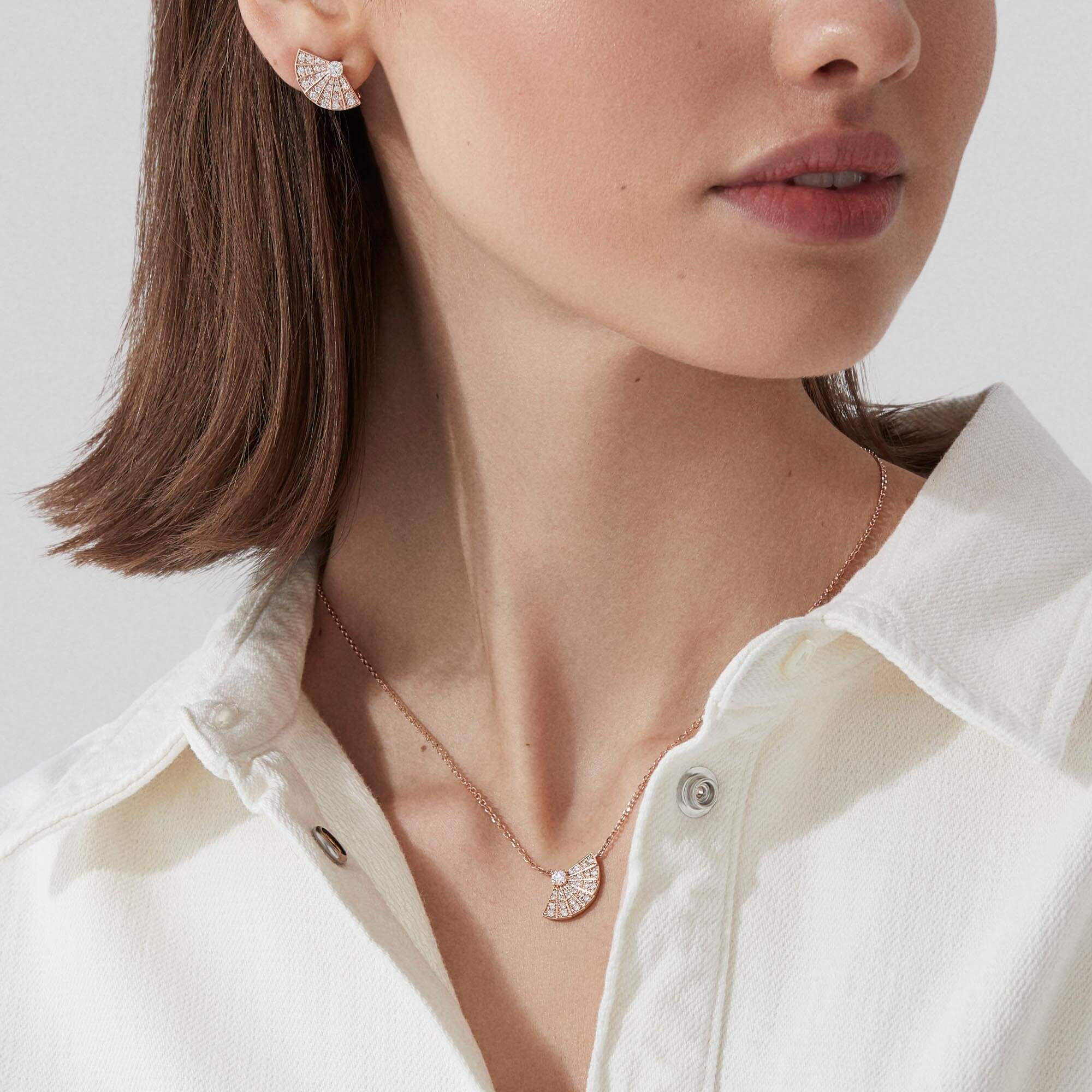 Garrard collection jewellery curated shop rose gold model