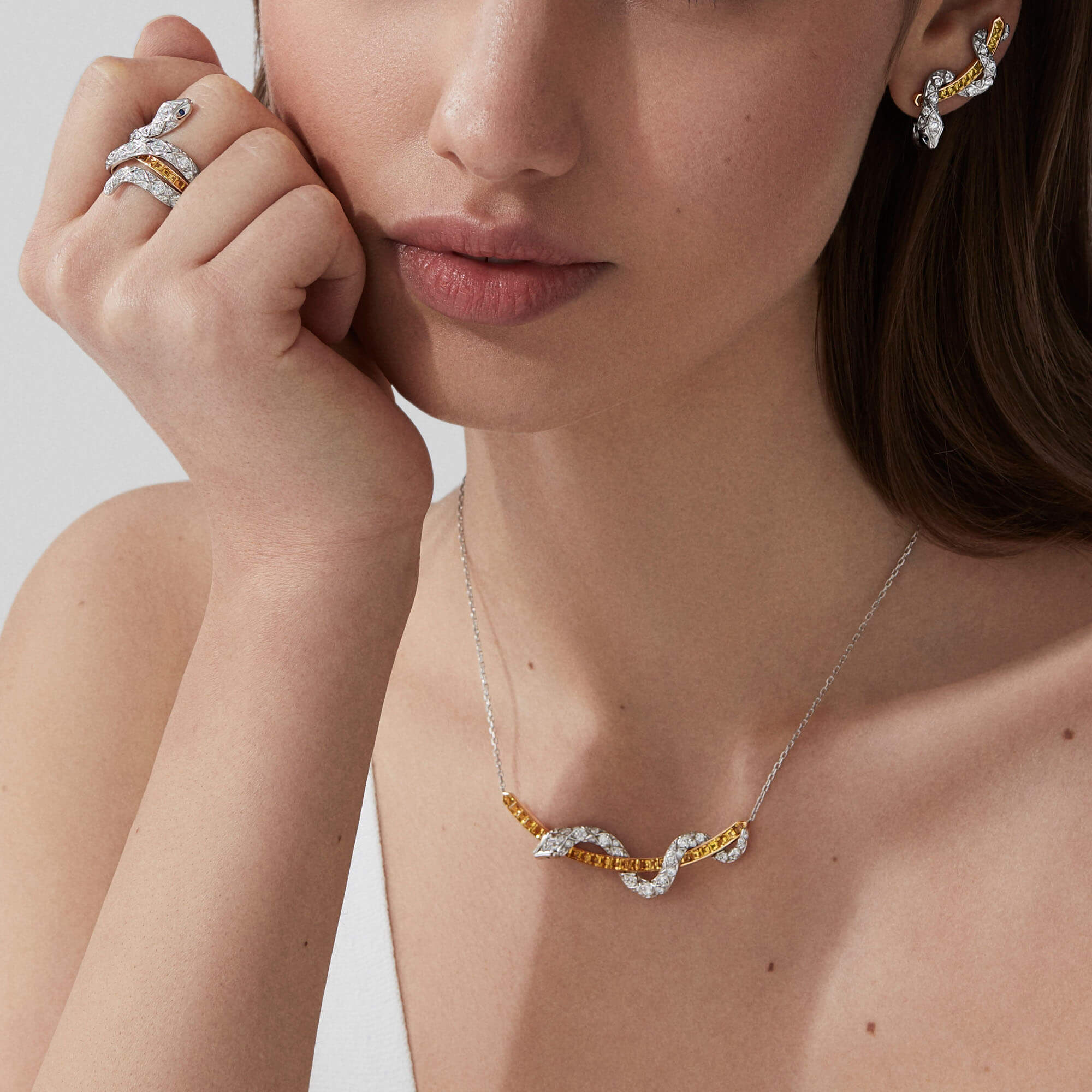 Garrard collection jewellery curated shop statement jewels model