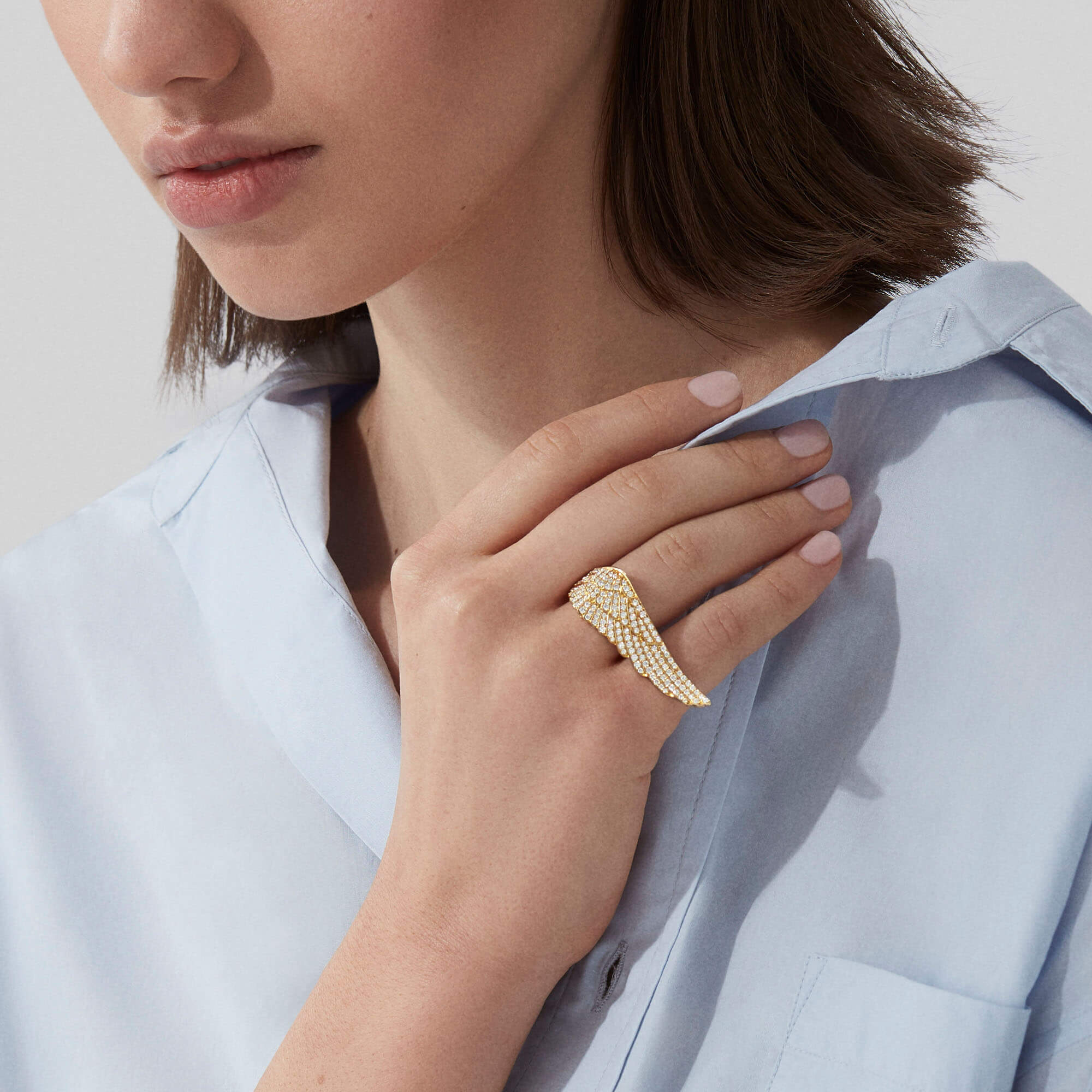 Garrard collection jewellery curated shop yellow gold model