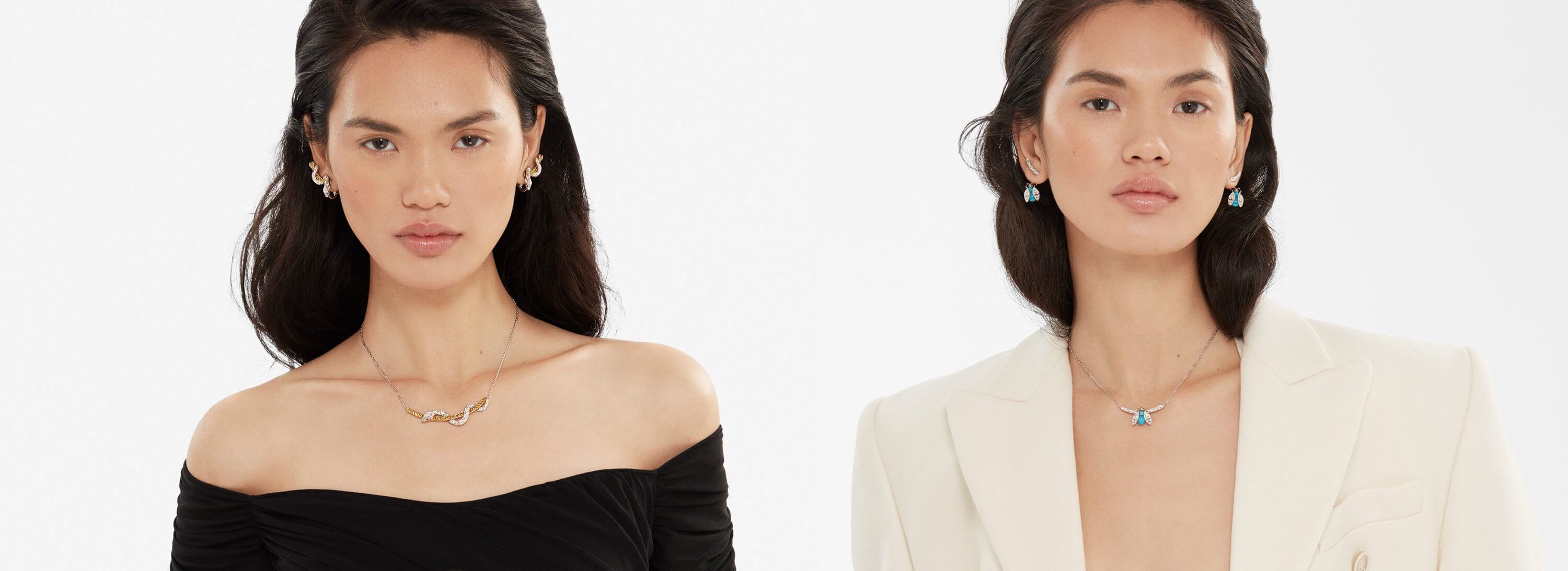 Garrard Enchanted Palace diamond jewellery on model c