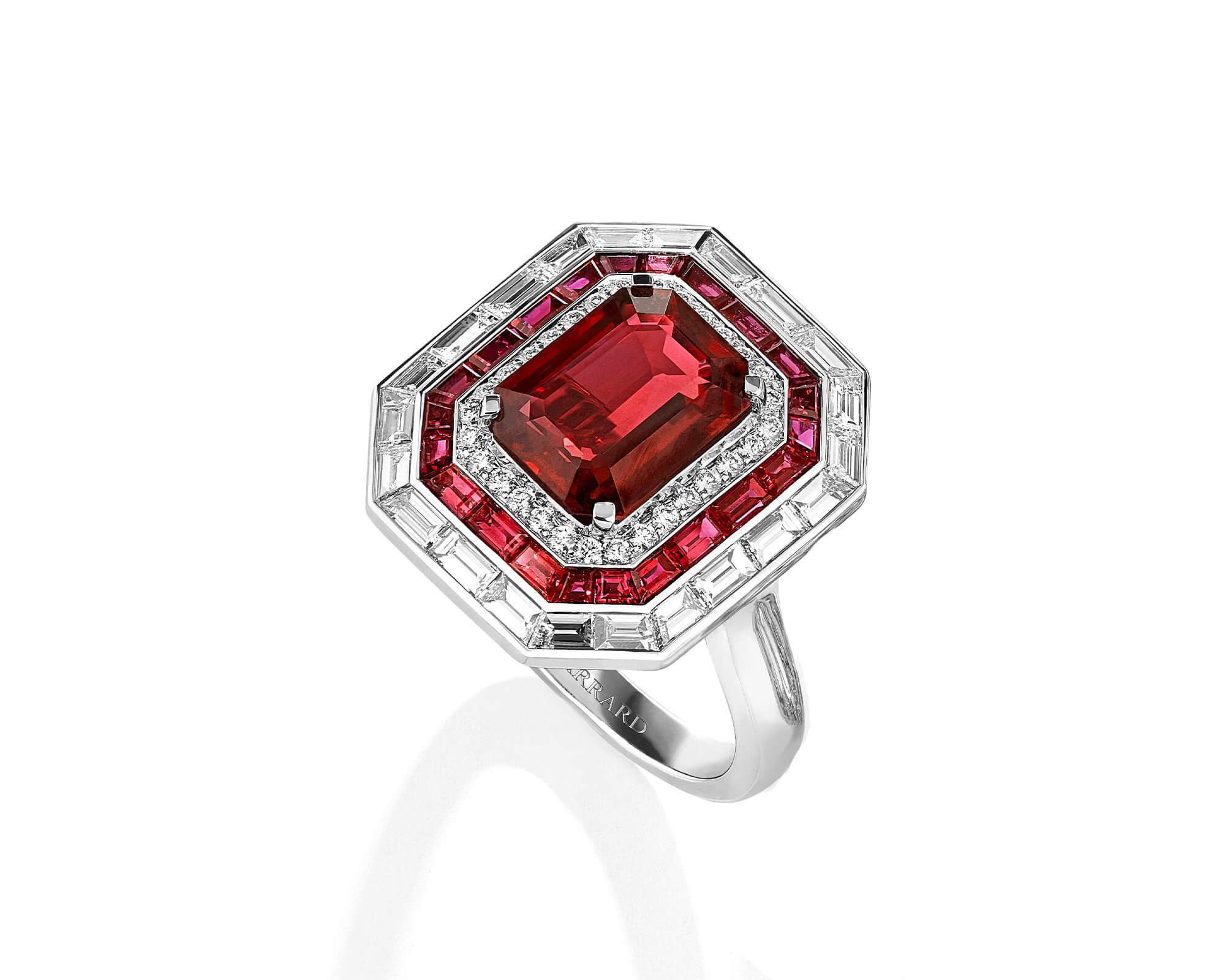 Garrard Ruby Jewellery Jewelled Vault Ruby and diamond high jewellery ring