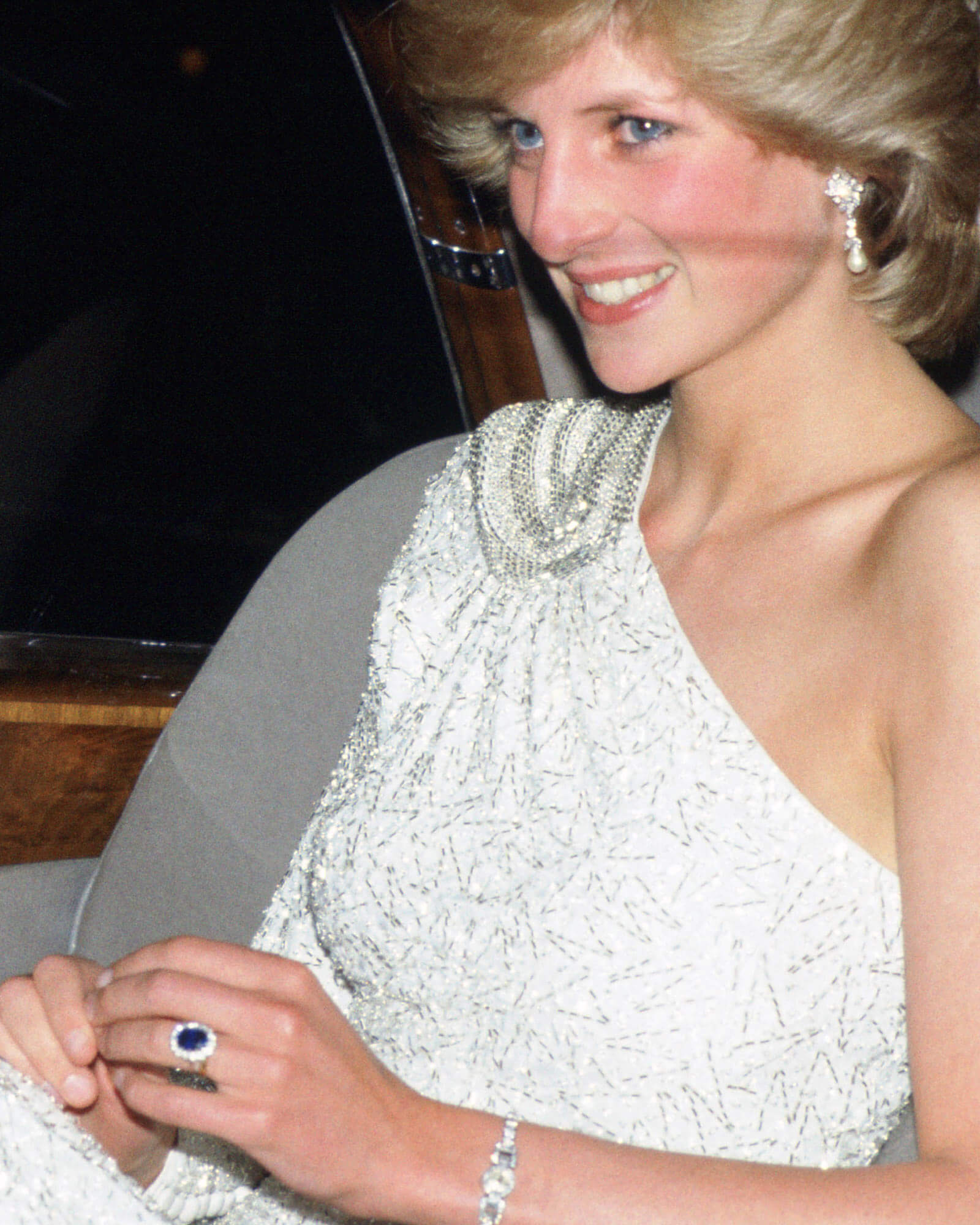 Royal Jewels made by Garrard Princess Diana’s Sapphire Cluster Engagement Ring Princess Diana