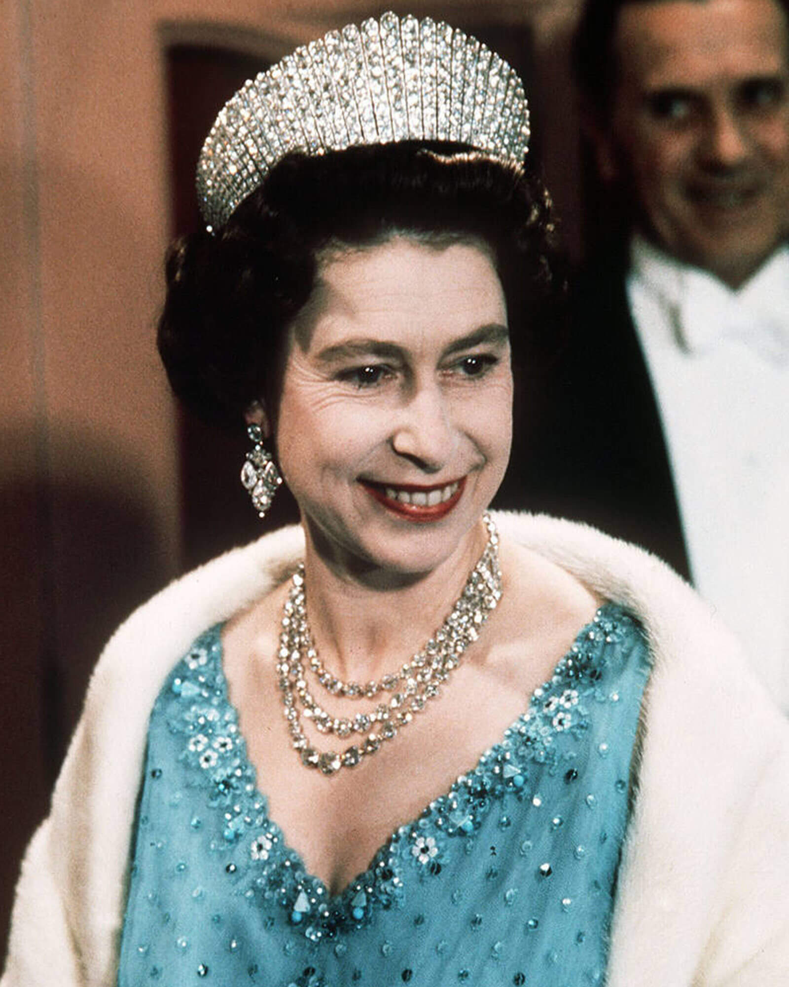 Royal Jewels made by Garrard Queen Alexandra’s Kokoshnik Tiara Queen Elizabeth II 1969
