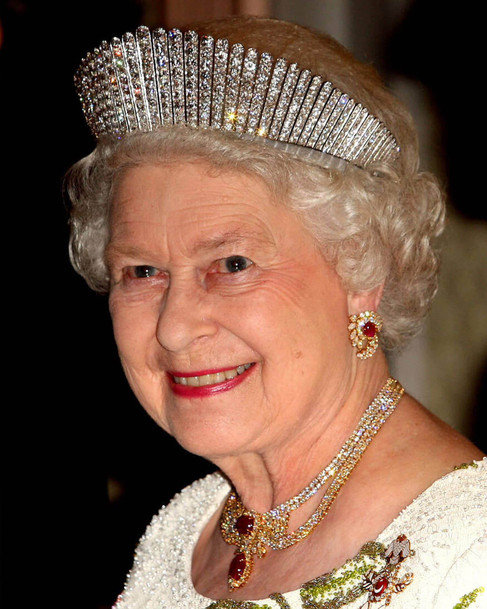 Royal Jewels made by Garrard Queen Alexandra’s Kokoshnik Tiara Queen Elizabeth II 2008