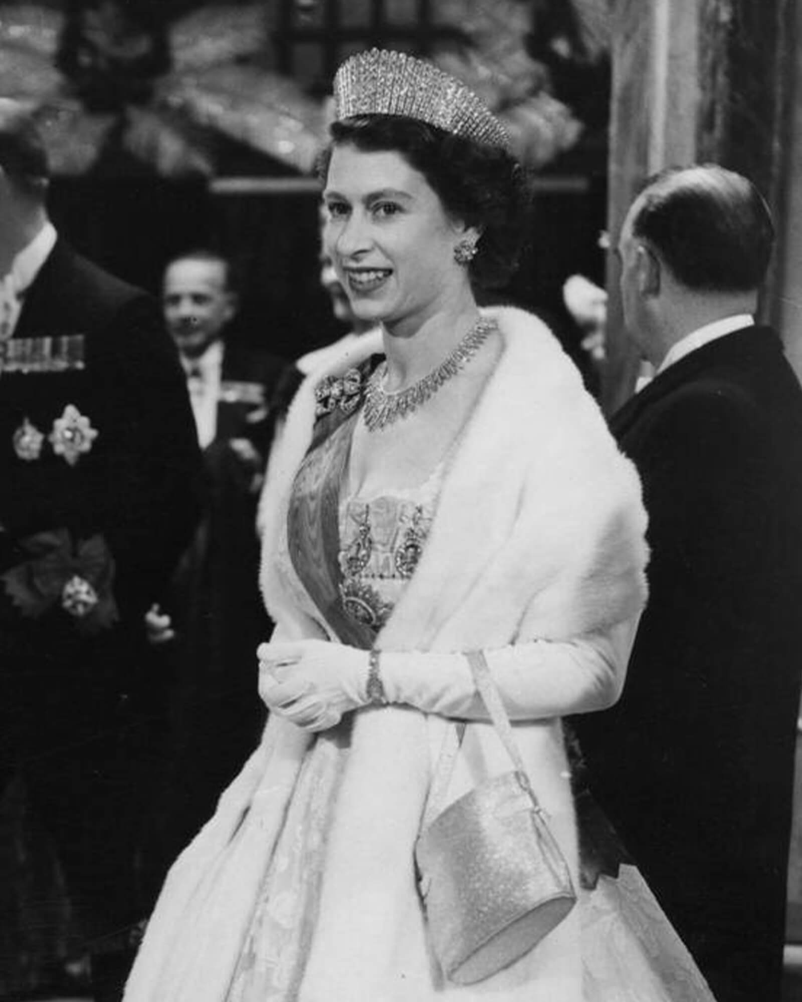 Royal Jewels made by Garrard Queen Alexandra’s Kokoshnik Tiara Queen Elizabeth II young