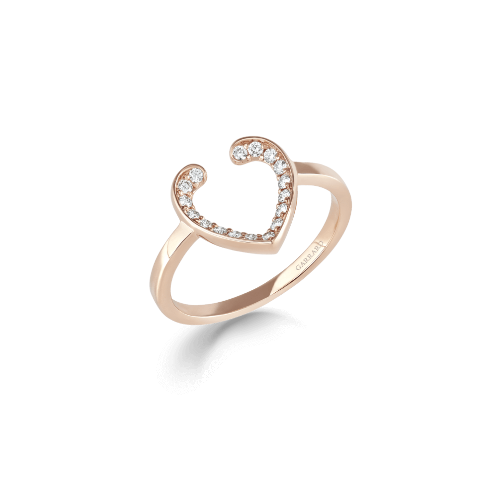 Garrard Aloria Jewellery Collection Mini Icons Diamond Ring | in 18ct Rose Gold, 2018926