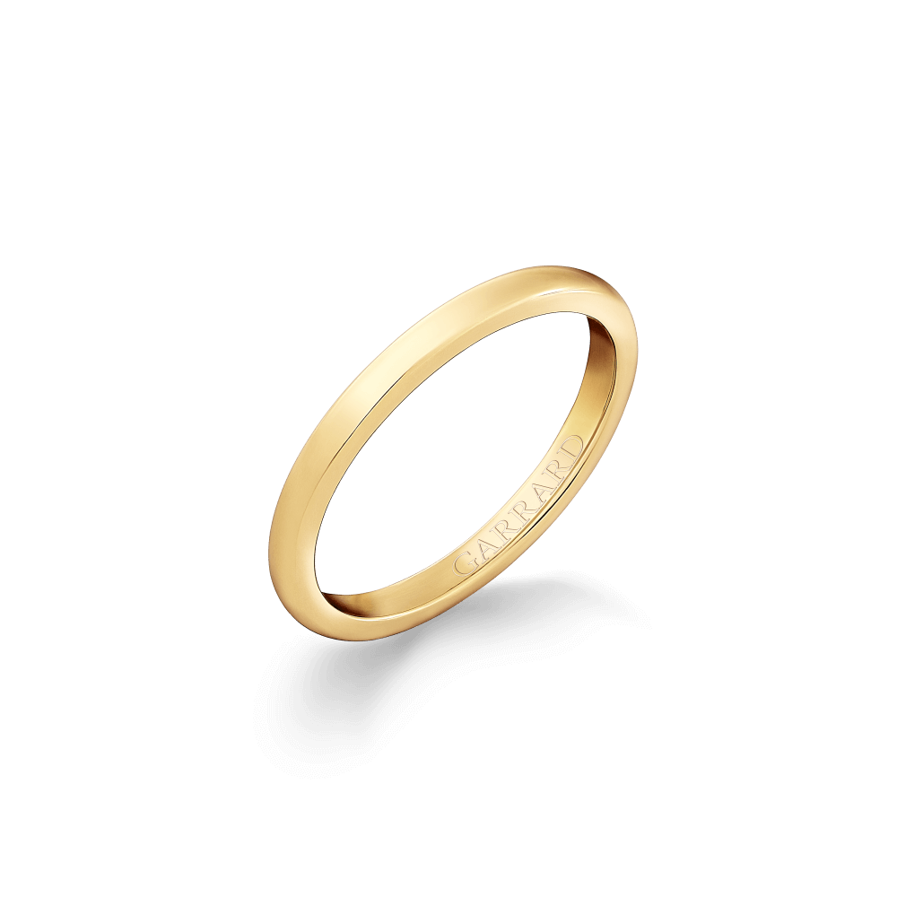 Garrard 18ct yellow gold 2mm medium court wedding band 2017990011