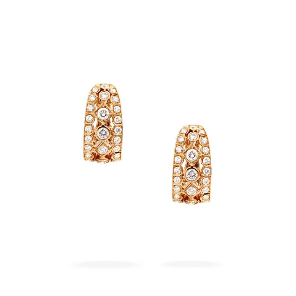 Garrard Albemarle Classic High Jewellery Diamond Earrings In 18ct Rose Gold 2013309