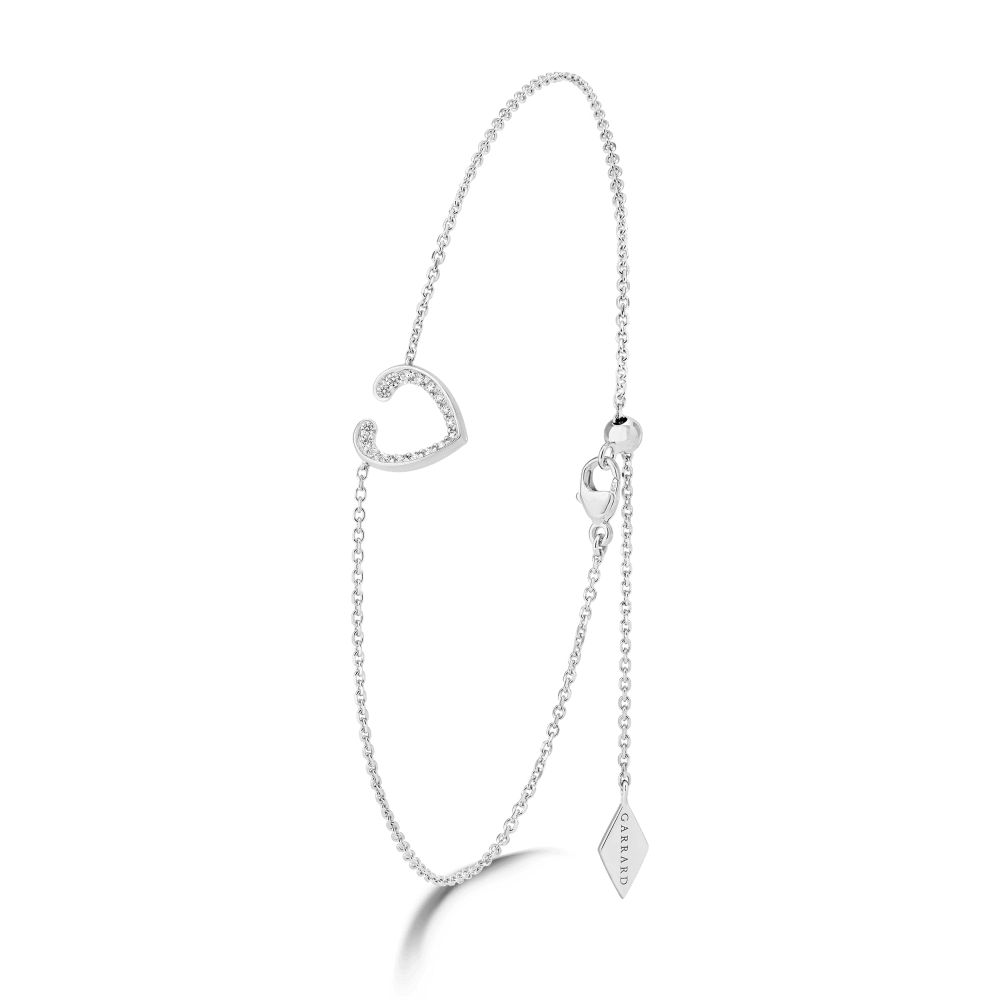 Garrard Aloria collection Diamond Anklet in 18ct White Gold 2018652 Hero View 2