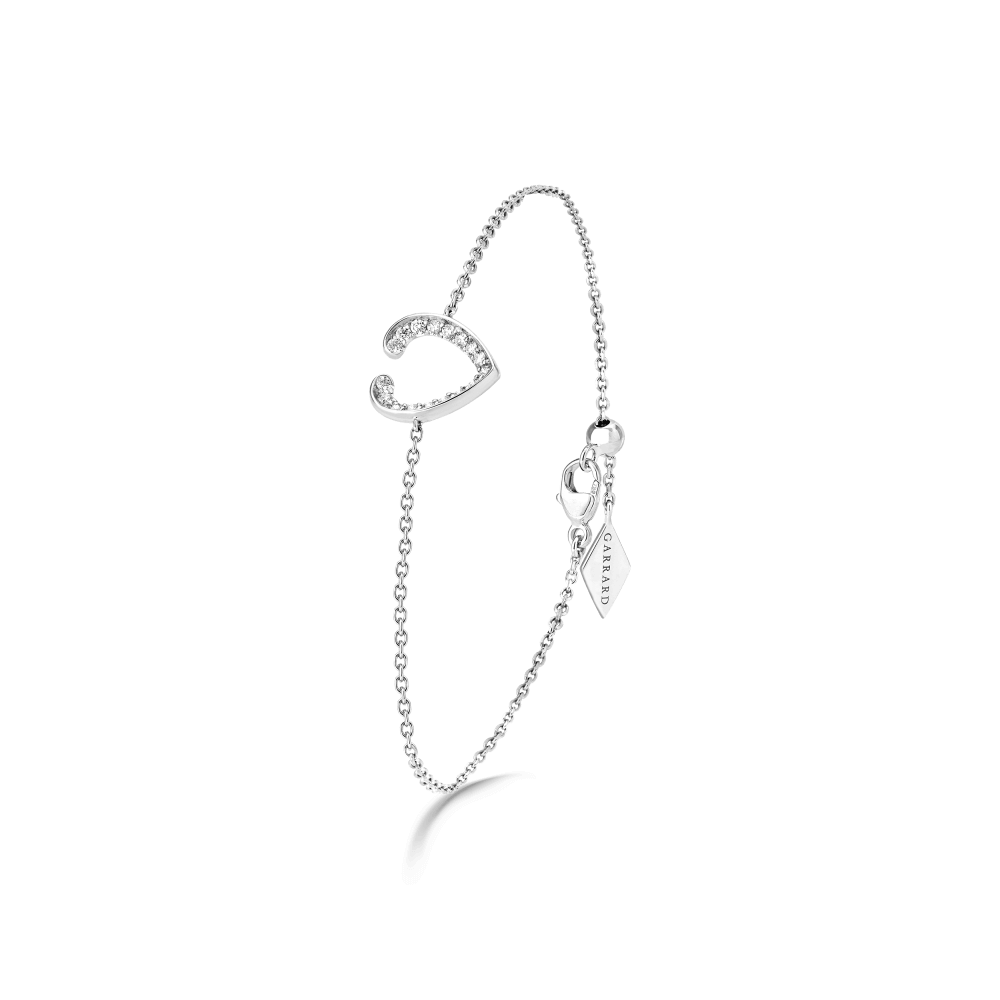 Garrard Aloria Mini Icon collection white diamond bracelet in 18ct white gold 2018649 Hero View