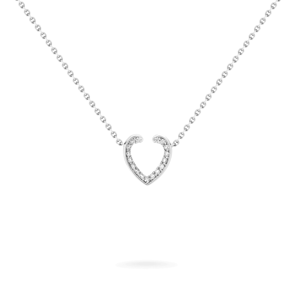 Garrard Aloria Mini Icon collection white diamond pendant in 18ct white gold 2018643 Hero View 1