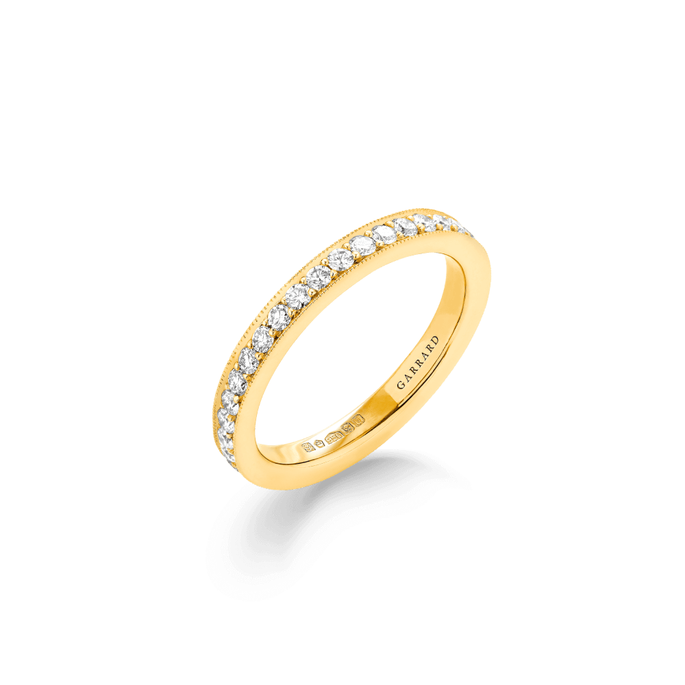 Garrard Bridal jewellery collection Evermore Diamond Eternity Band in 18ct Yellow Gold 2mm 2017254