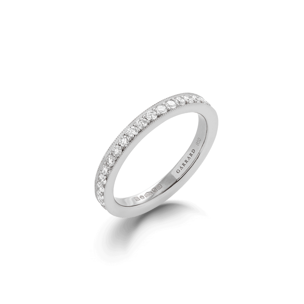 Garrard Bridal jewellery collection Evermore Diamond Eternity Band in Platinum 2mm 2016522