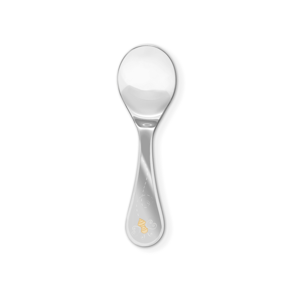 Garrard Christening New Baby Gift Baby Bee collection Sterling Silver Spoon 2017797 Hero