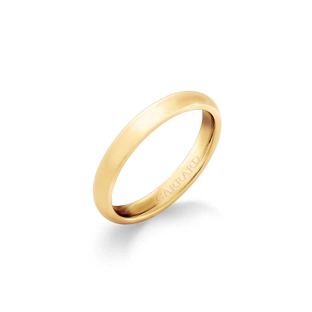 Garrard Heavy Court Wedding Ring in 18ct Yellow Gold 3mm 2017984004