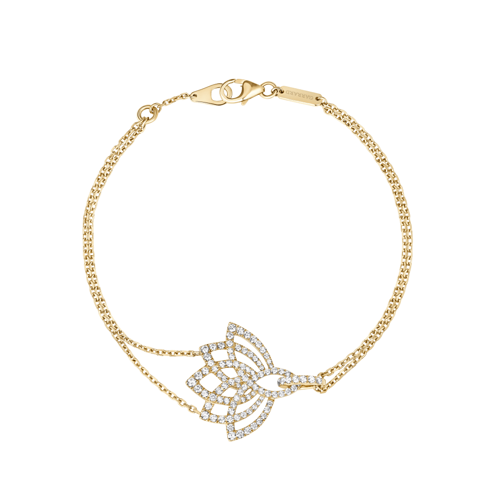 Garrard Lotus Jewellery Collection Lotus Blossom Diamond Bracelet in 18k Yellow Gold, 2019306, Hero