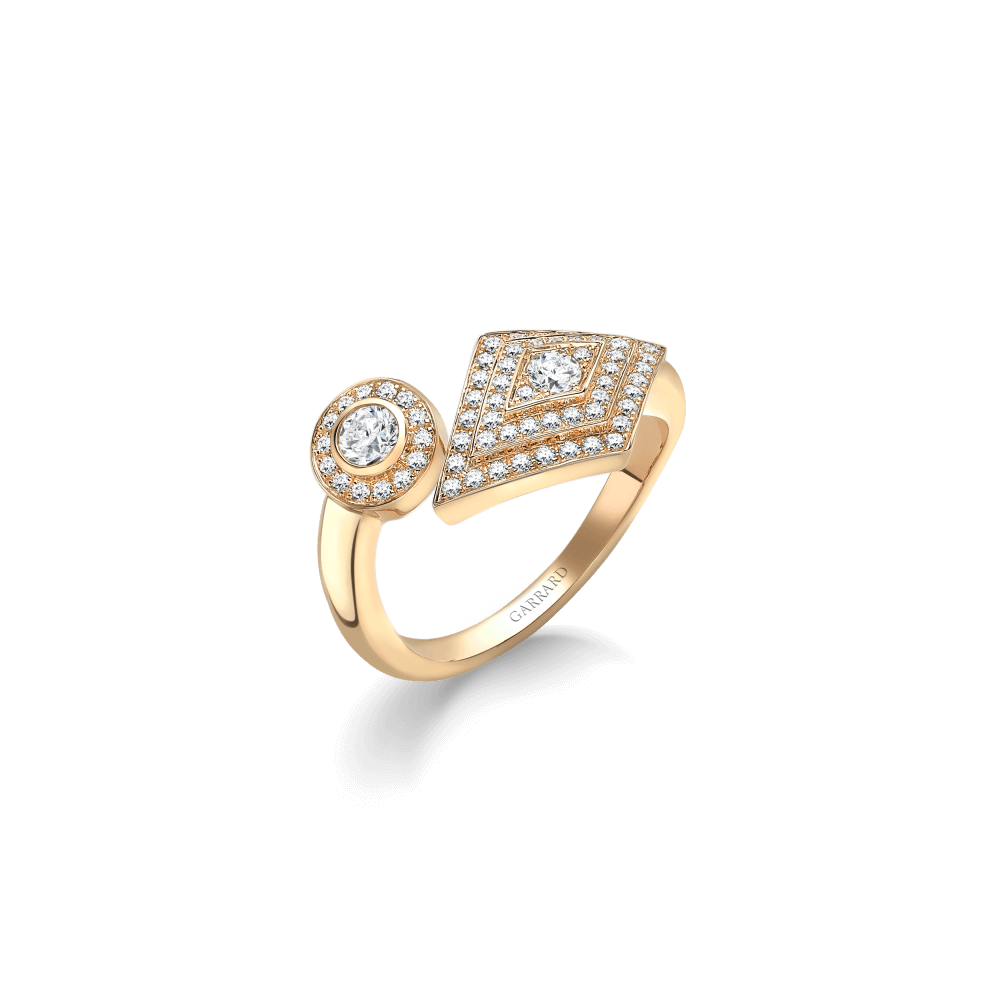 Garrard Mini Icons collection Albermarle Ring in 18ct Yellow Gold with Diamonds 2014394 Hero View