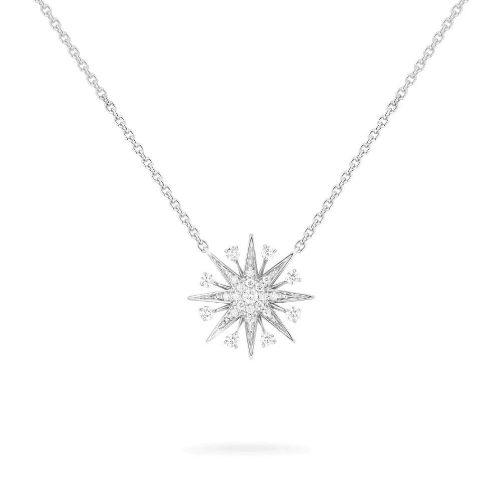Garrard Starlight Jewellery Collection Mini IconsDiamondPendant In 18ct White Gold 2019144