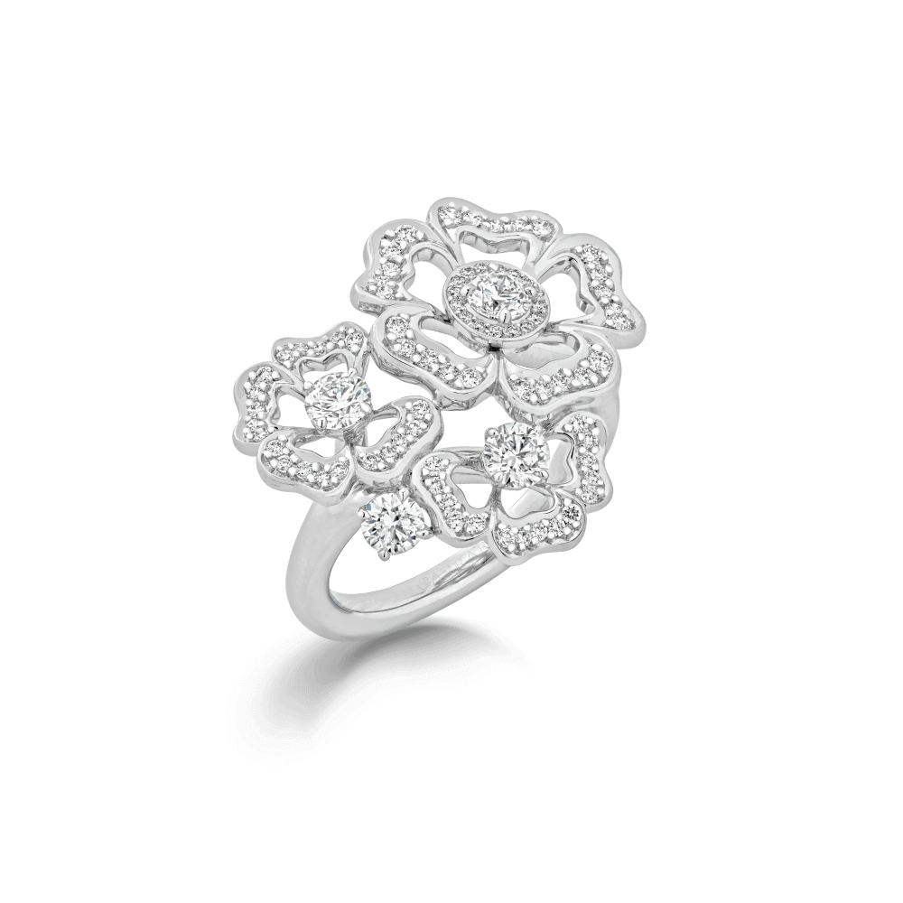 Garrard Tudor Rose Petal Diamond Ring 2017285