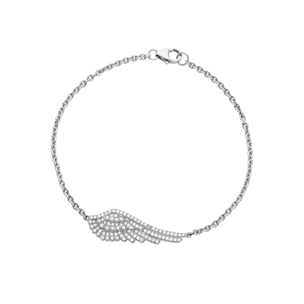 Garrard Wings Classic jewellery collection Diamond bracelet in 18ct white gold 2010981 Hero View